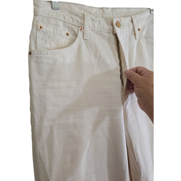 Mother Jeans Snacks! High Waisted Double Stack Ankle In Grab-n-go Natural 29 - Picture 6 of 13